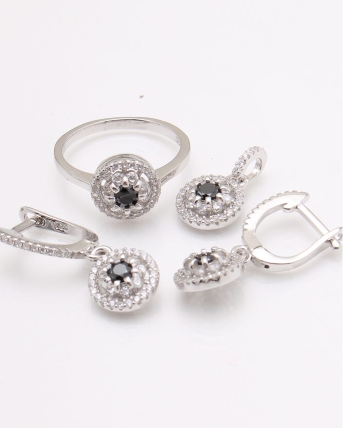 Set argint pietre cubic zirconia cod 3-24123, gr8.1