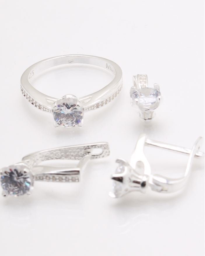 Set argint pietre cubic zirconia cod 3-24952, gr7.4