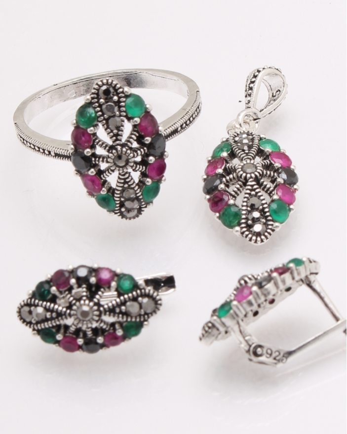 Set argint cu marcasite cod 3-28305, gr7.9