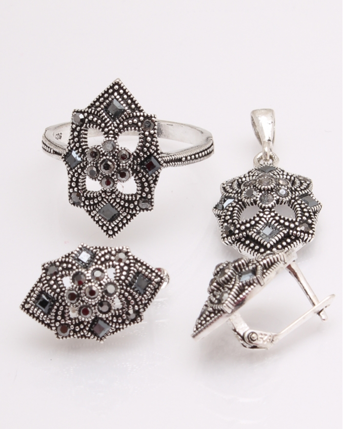 Set argint cu marcasite cod 3-29725, gr10.2