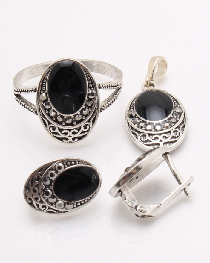 Set argint cu marcasite cod 3-34346, gr7.6