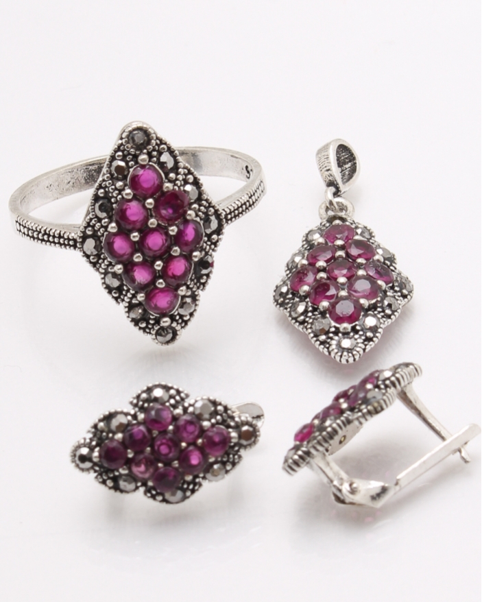 Set argint cu marcasite cod 3-34364, gr7.1