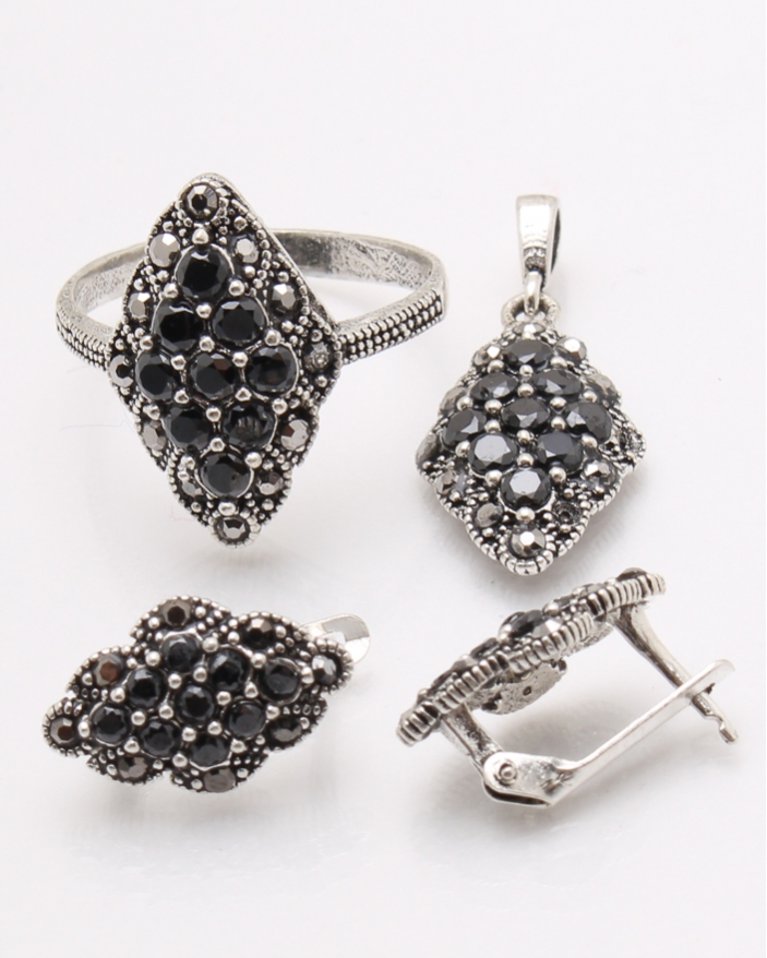 Set argint cu marcasite cod 3-34366, gr6.9