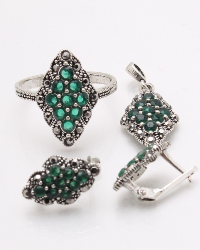 Set argint cu marcasite cod 3-34370, gr6.7