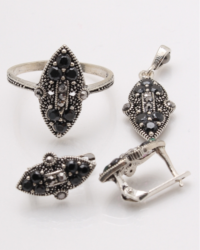 Set argint cu marcasite cod 3-34372, gr6.5