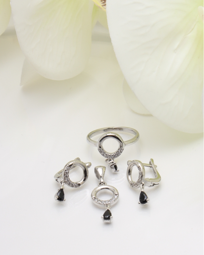 Set argint si cubic zirconia cod 3-35157, gr7.2