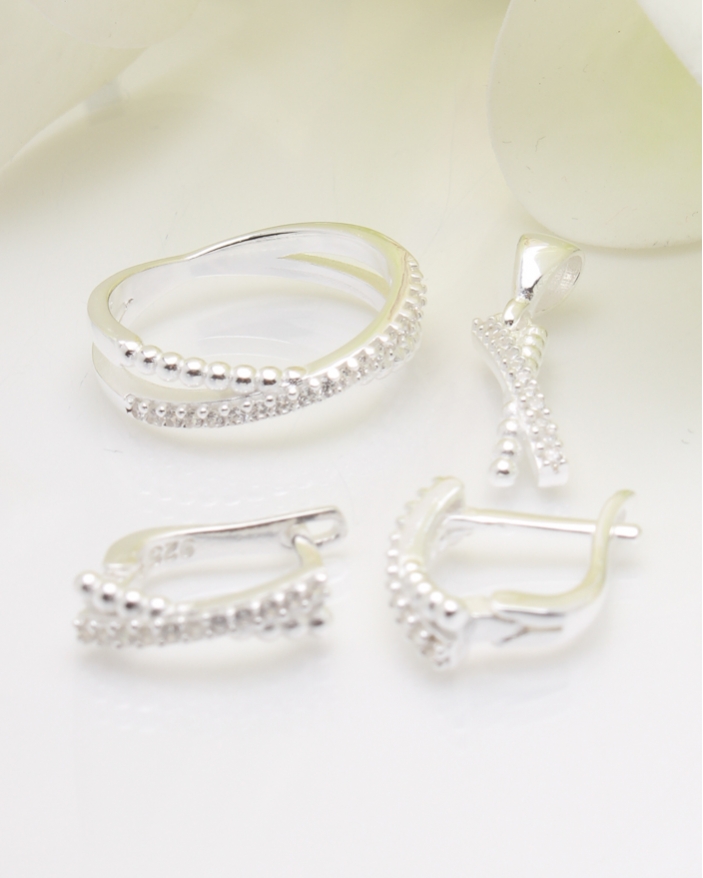 Set argint si cubic zirconia cod 3-35836, gr6.9