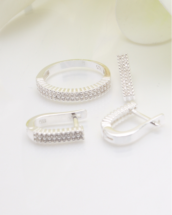 Set argint si cubic zirconia cod 3-35840, gr6.1