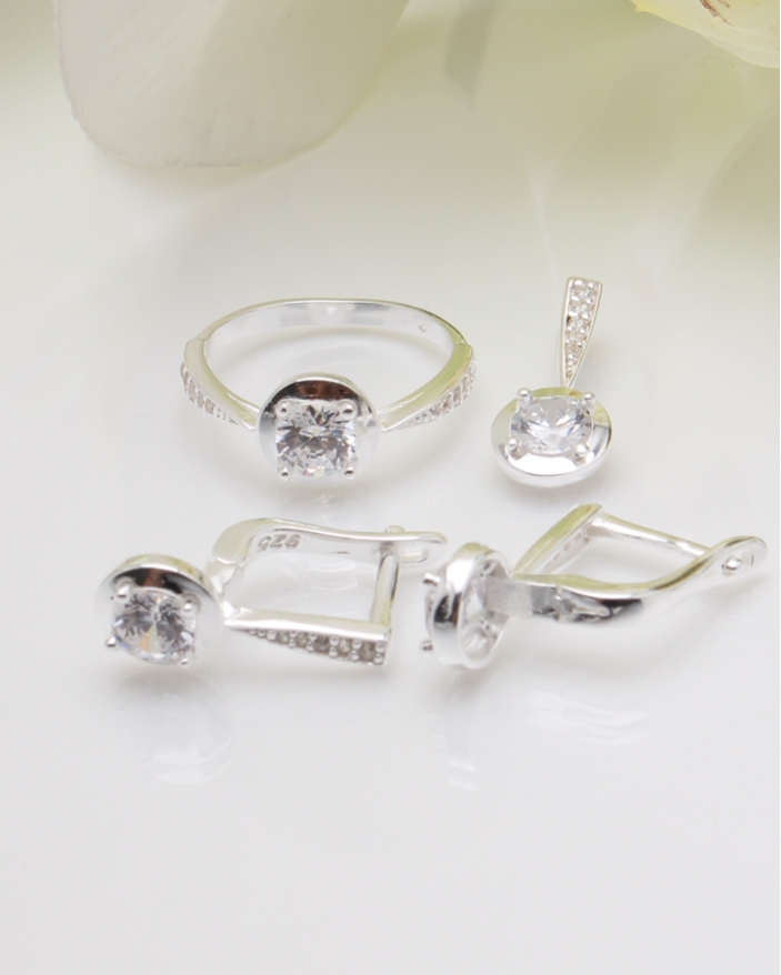 Set argint si cubic zirconia cod 3-36513, gr7.1