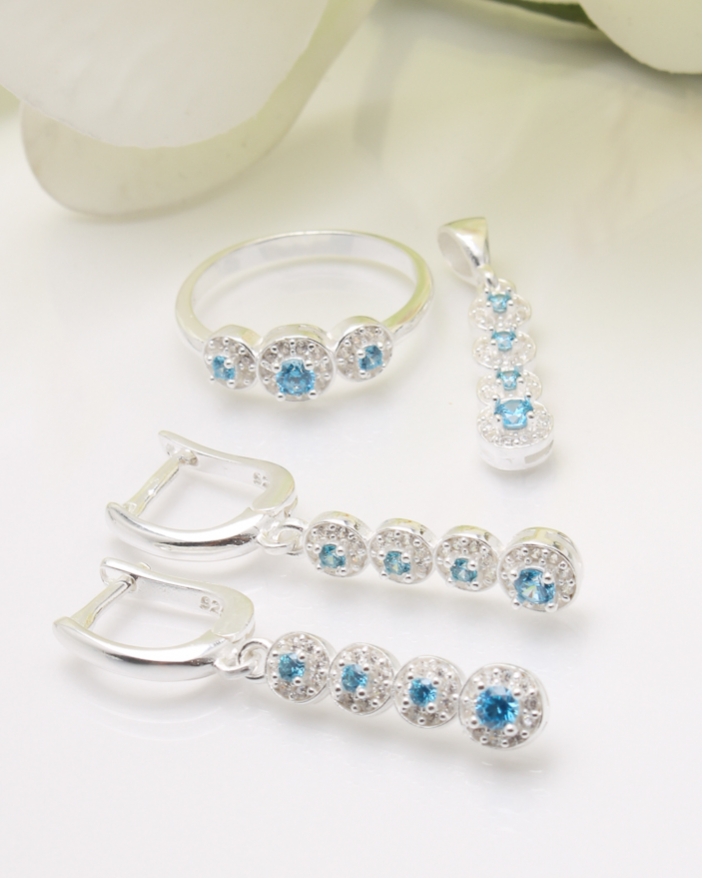 Set argint si cubic zirconia cod 3-37456, gr8.3