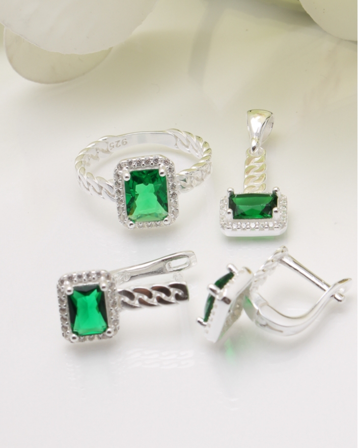 Set argint si cubic zirconia cod 3-37463, gr8.2