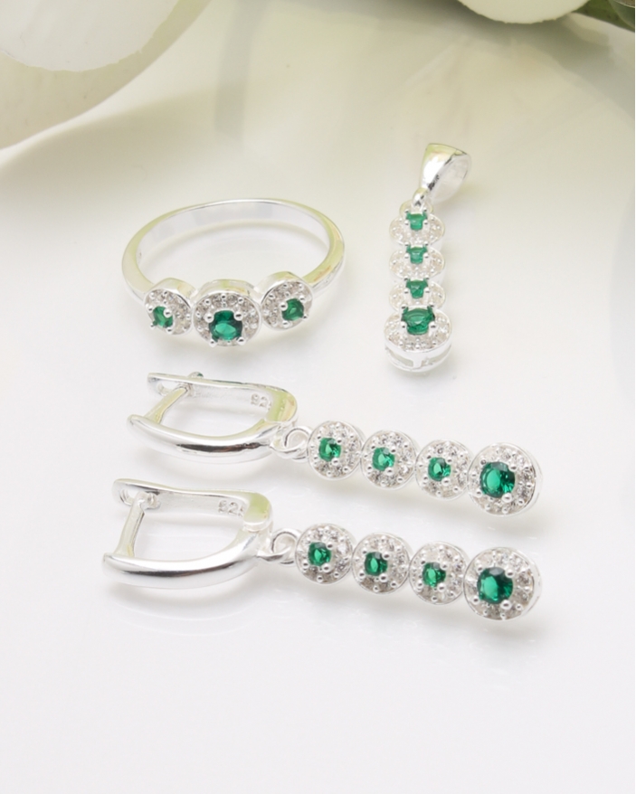 Set argint si cubic zirconia cod 3-37526, gr8.3