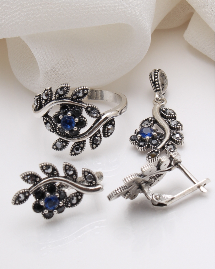 Set argint cu marcasite cod 3-39006, gr7.7