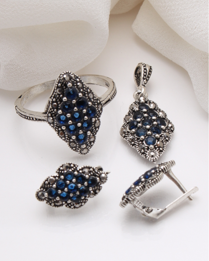 Set argint cu marcasite cod 3-39013, gr7.8