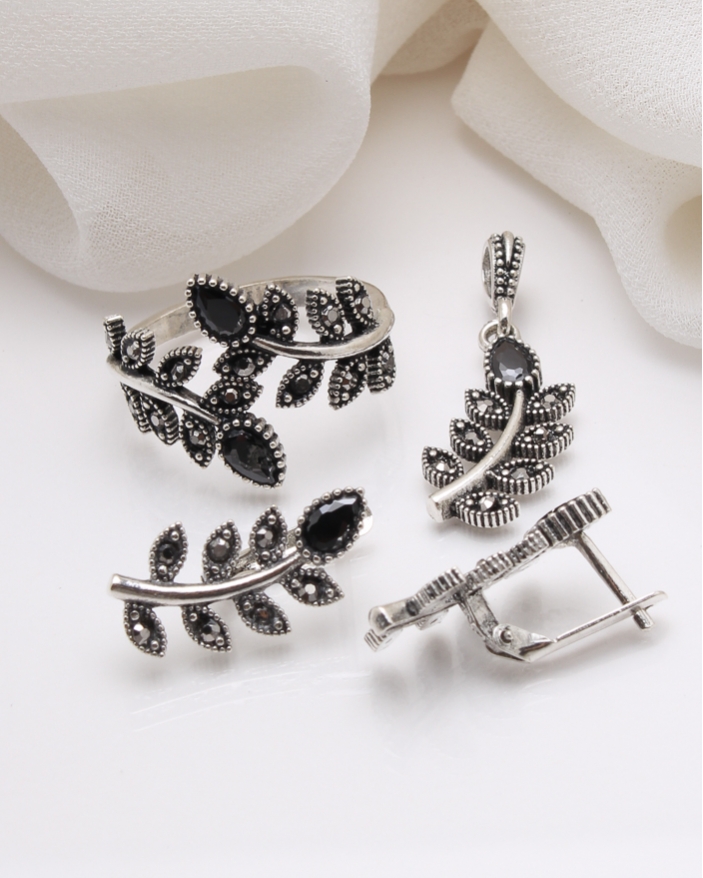 Set argint cu marcasite cod 3-39014, gr7.6