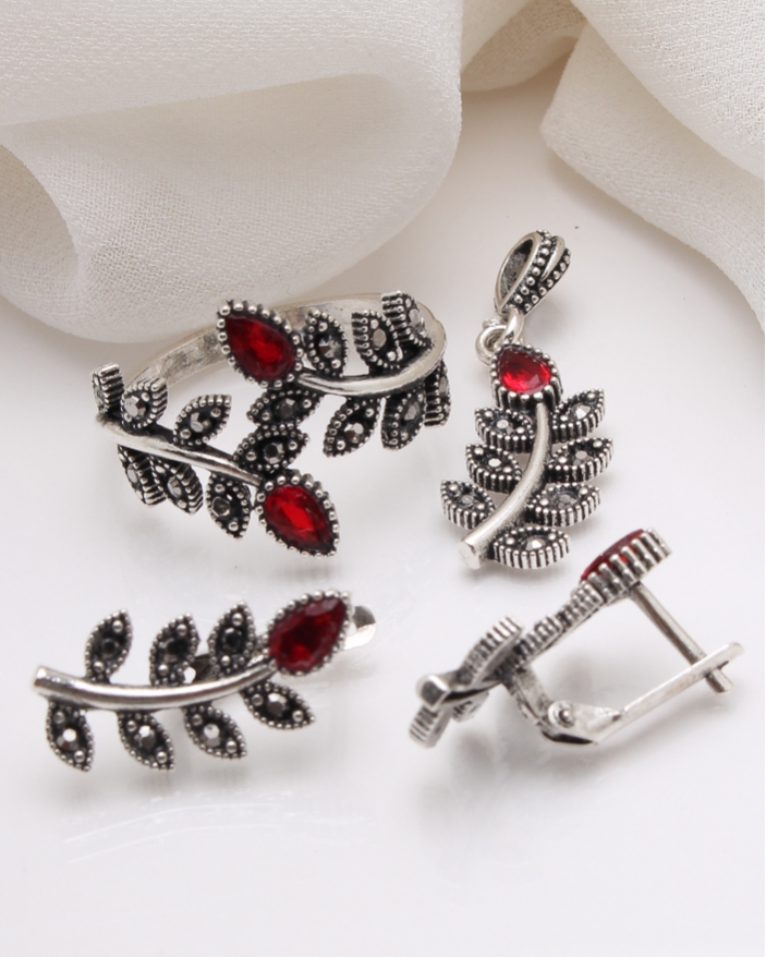 Set argint cu marcasite cod 3-39015, gr7.2