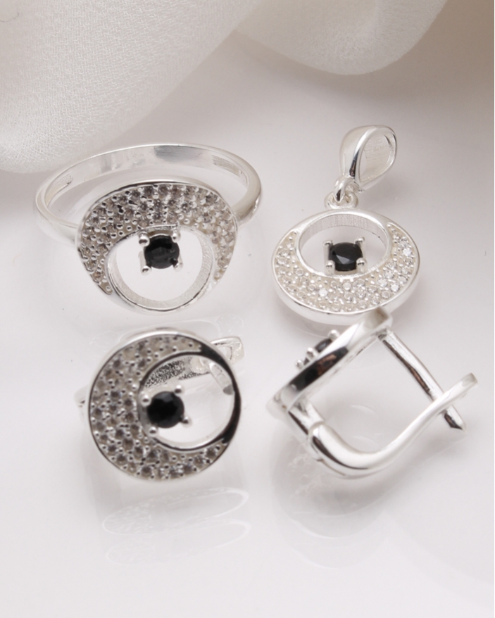 Set argint si cubic zirconia cod 3-39909, gr7.7