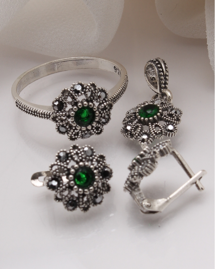 Set argint cu marcasite cod 3-39939, gr5.5