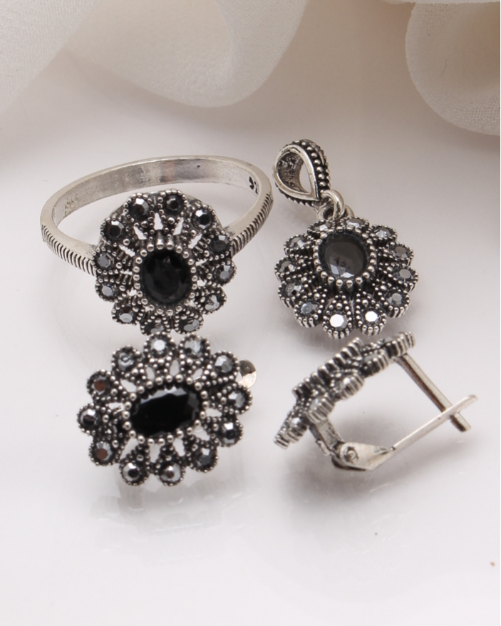 Set argint cu marcasite cod 3-39957, gr7.5