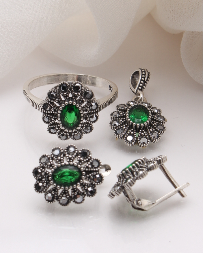 Set argint cu marcasite cod 3-39958, gr7.4