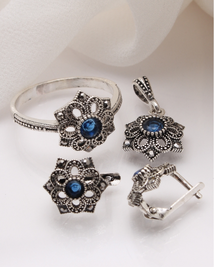 Set argint cu marcasite cod 3-39963, gr6.3