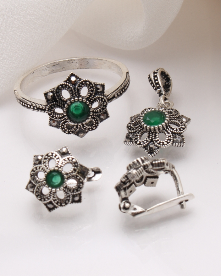 Set argint cu marcasite cod 3-39964, gr6.3