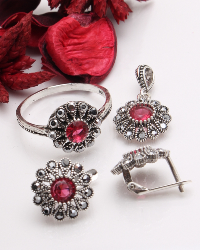 Set argint cu marcasite cod 3-41422, gr6.9