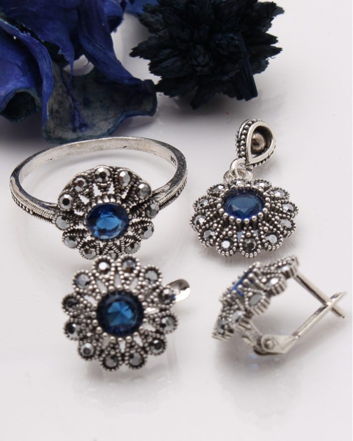 Set argint cu marcasite cod 3-41424, gr6.9