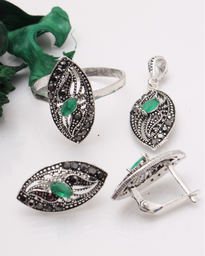 Set argint cu marcasite cod 3-41436, gr7.1