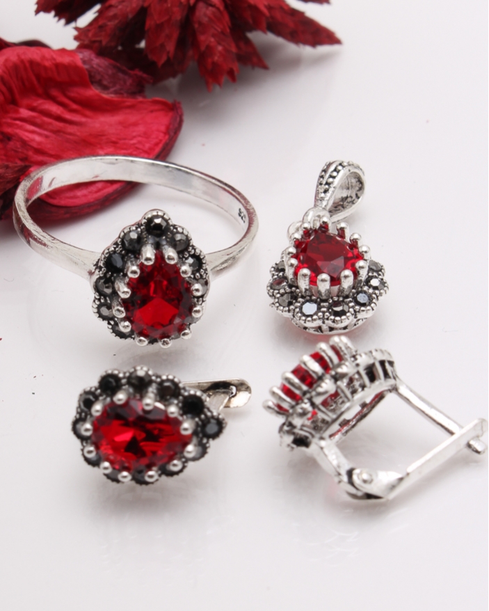 Set argint cu marcasite cod 3-41443, gr7.4