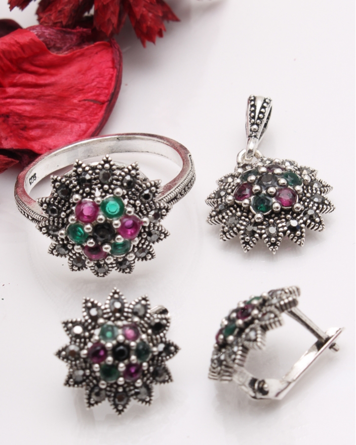 Set argint cu marcasite cod 3-41448, gr8.1