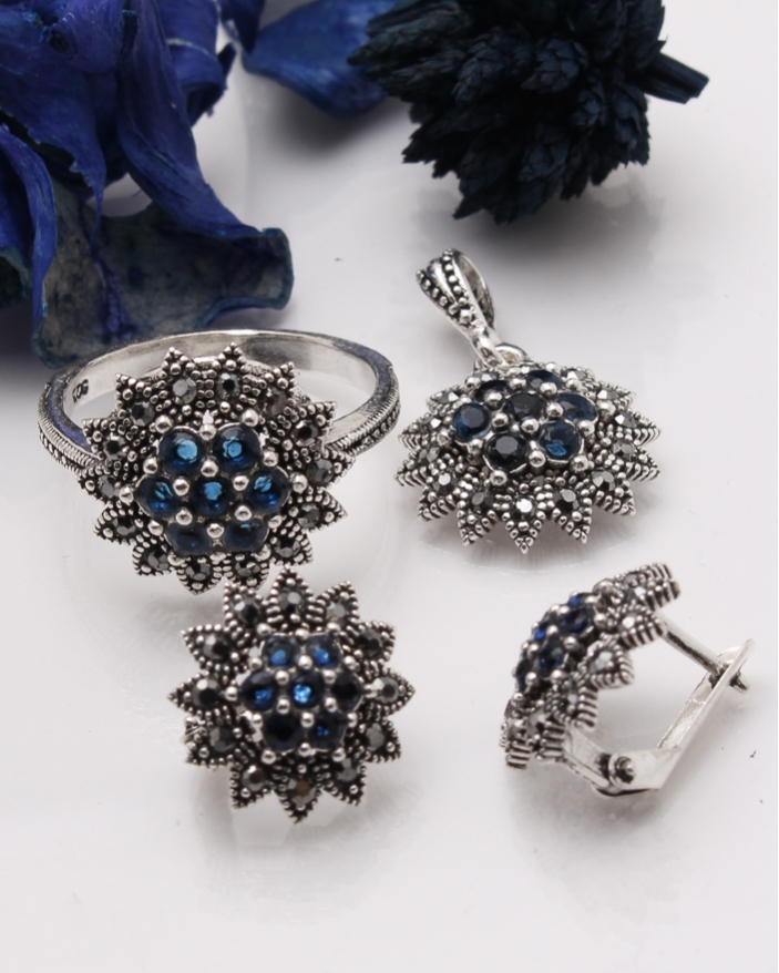 Set argint cu marcasite cod 3-41449, gr8