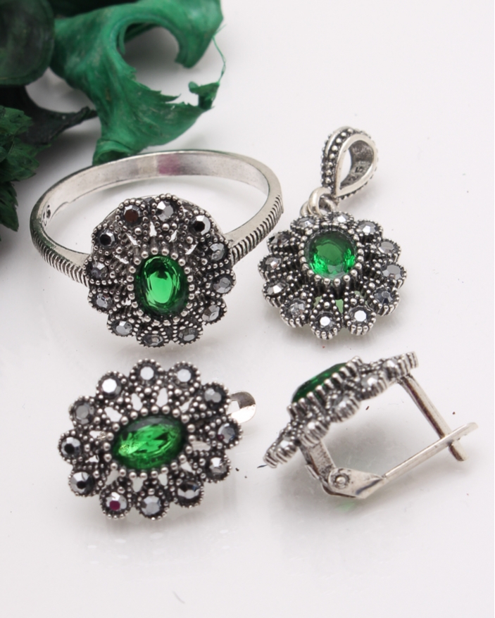 Set argint cu marcasite cod 3-41450, gr7.3