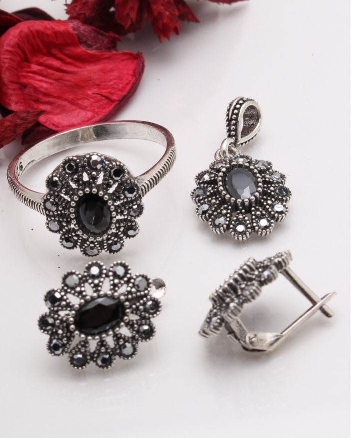 Set argint cu marcasite cod 3-41452, gr7.6