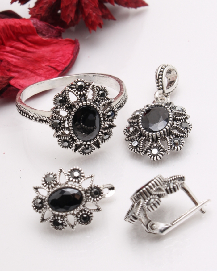 Set argint cu marcasite cod 3-41466, gr8.4