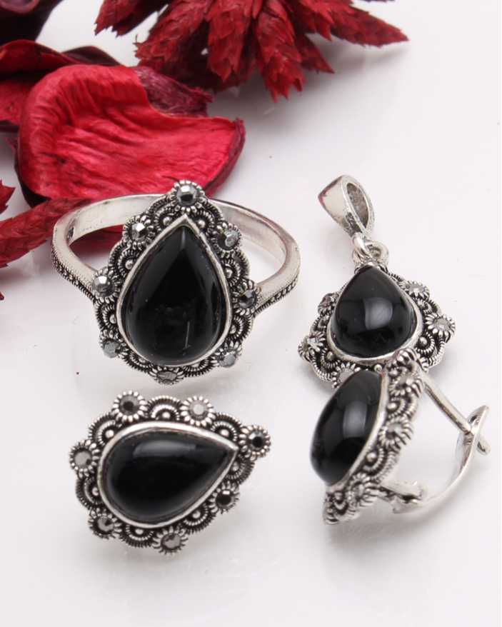 Set argint cu marcasite cod 3-41468, gr9.5