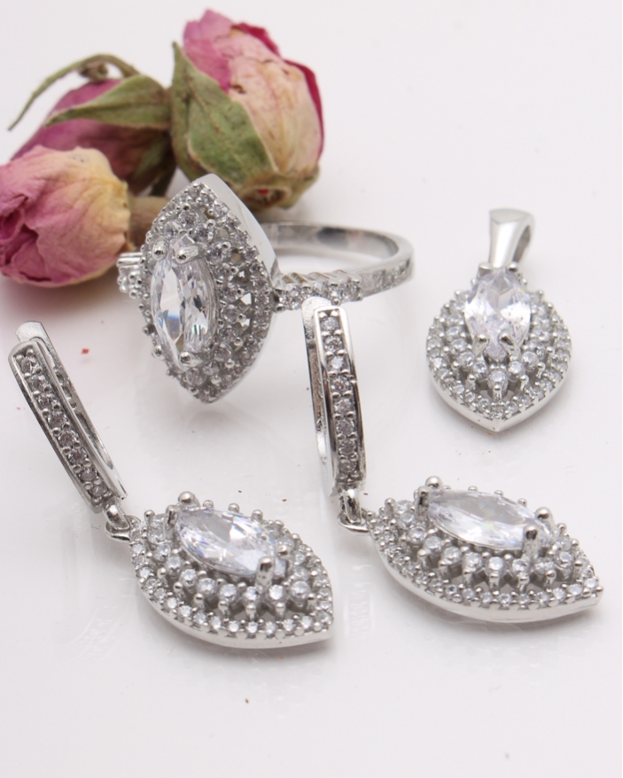 Set argint si cubic zirconia cod 3-41812, gr13.5