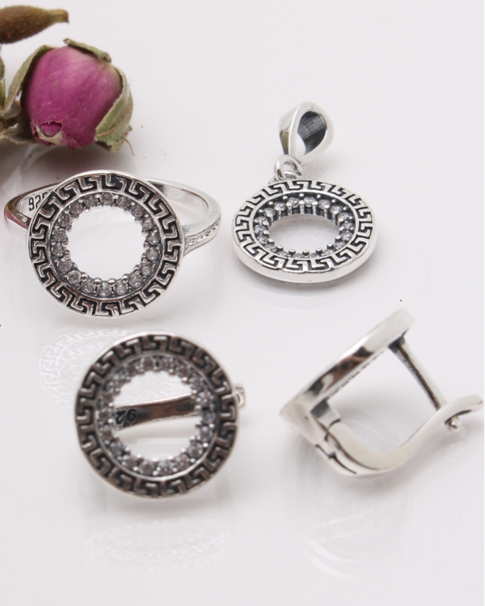 Set argint si cubic zirconia cod 3-41840, gr7.8