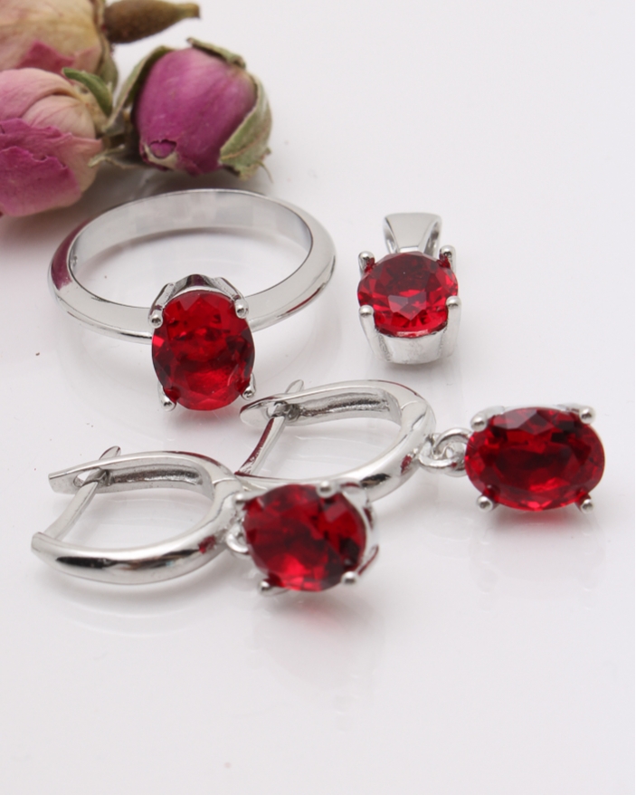 Set argint si cubic zirconia cod 3-41852, gr9.4