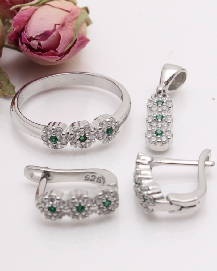 Set argint si cubic zirconia cod 3-41882, gr5.6