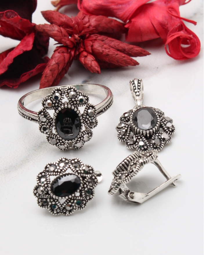 Set argint cu marcasite cod 3-43663, gr8