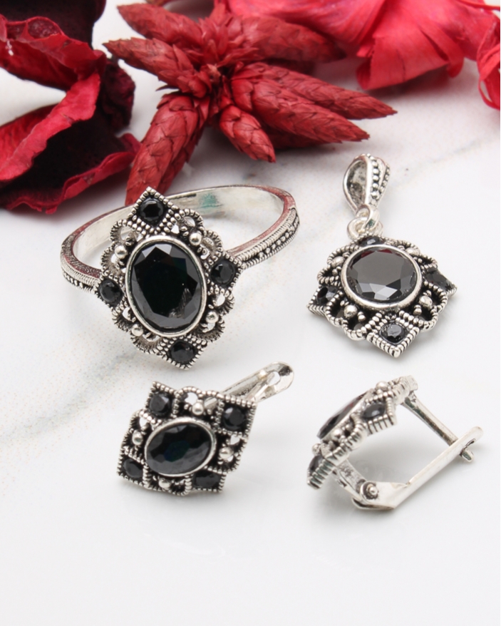 Set argint cu marcasite cod 3-43698, gr7.8