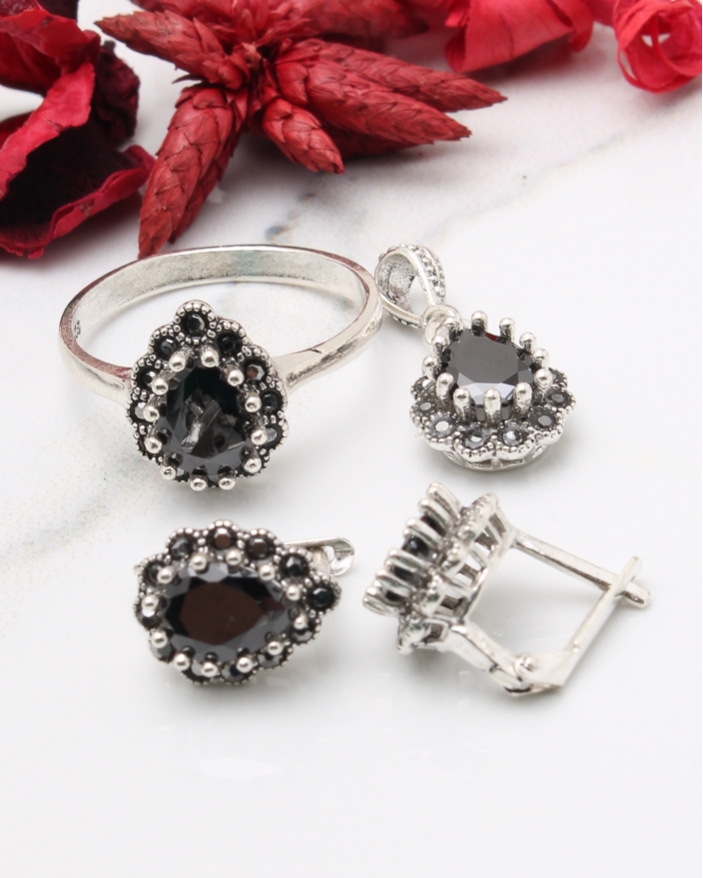 Set argint cu marcasite cod 3-43700, gr7.8