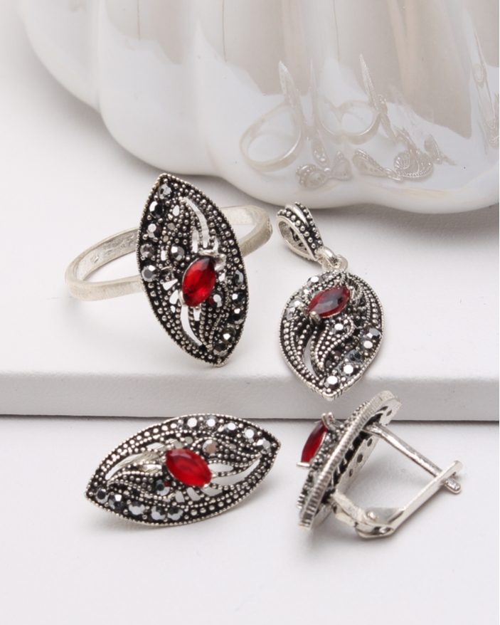 Set argint cu marcasite cod 3-47172, gr7.3