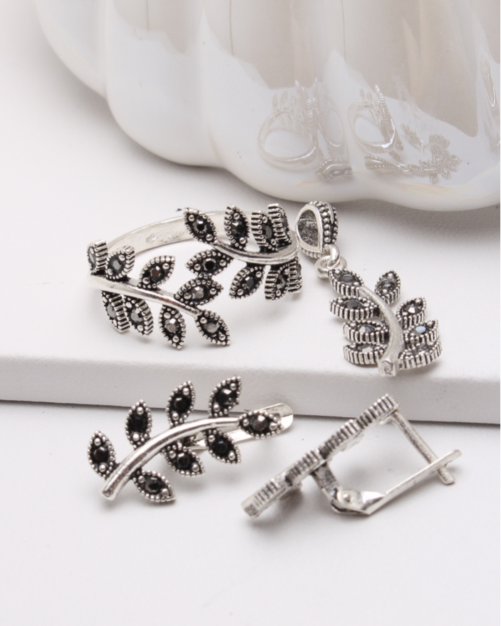 Set argint cu marcasite cod 3-47192, gr6.2