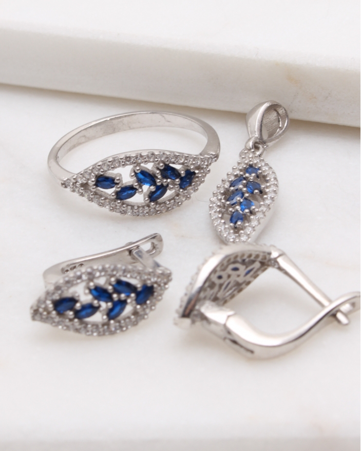 Set argint si cubic zirconia cod 3-48892, gr6.7