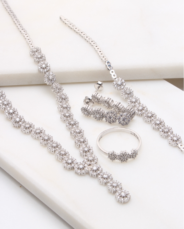 Set argint si cubic zirconia cod 3-49602, gr28.1