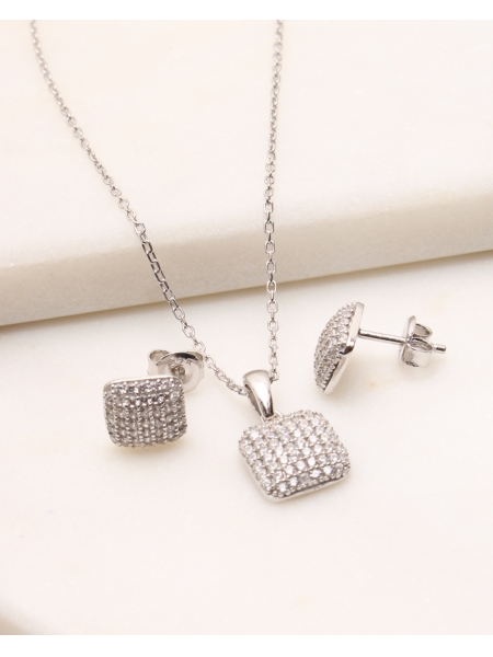 Set argint si cubic zirconia cod 3-49629, gr4.1