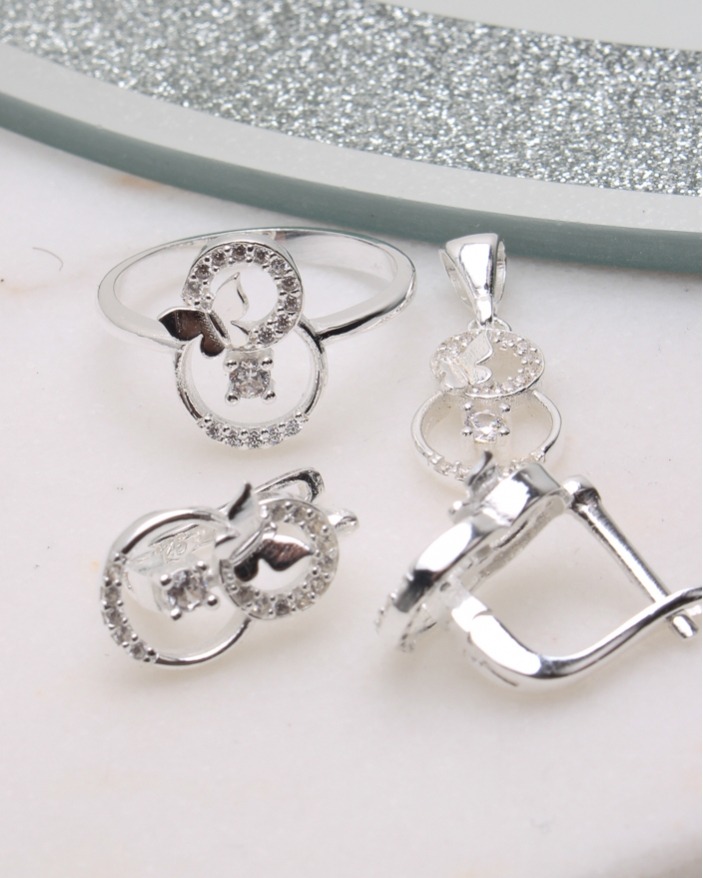 Set argint si cubic zirconia cod 3-50617, gr8.1