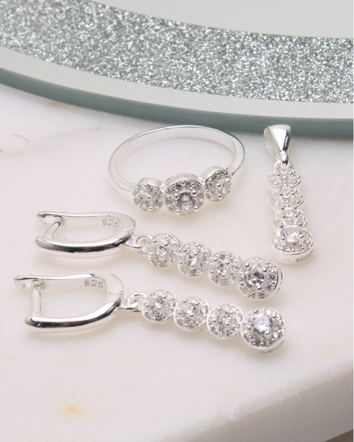 Set argint si cubic zirconia cod 3-50621, gr8.3